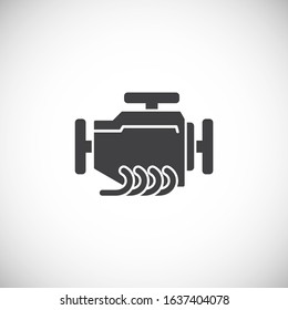Car tuning related icon on background for graphic and web design. Creative illustration concept symbol for web or mobile app