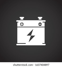 Car tuning related icon on background for graphic and web design. Creative illustration concept symbol for web or mobile app