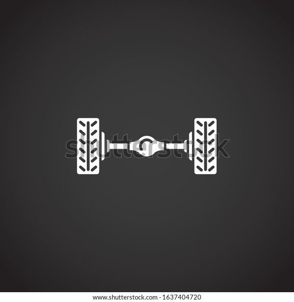 Car tuning related icon on background for graphic and\
web design. Creative illustration concept symbol for web or mobile\
app