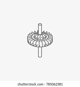car turbine vector icon
