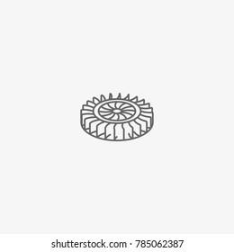 car turbine vector icon