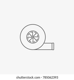 car turbine vector icon