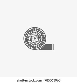 car turbine vector icon