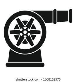 Car turbo fan icon. Simple illustration of car turbo fan vector icon for web design isolated on white background