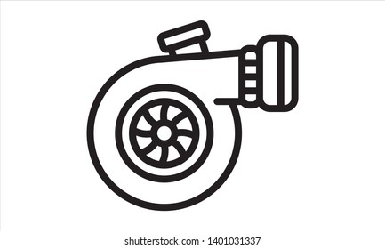 
car turbo icon - Vector