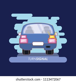 Car With Turn Signal