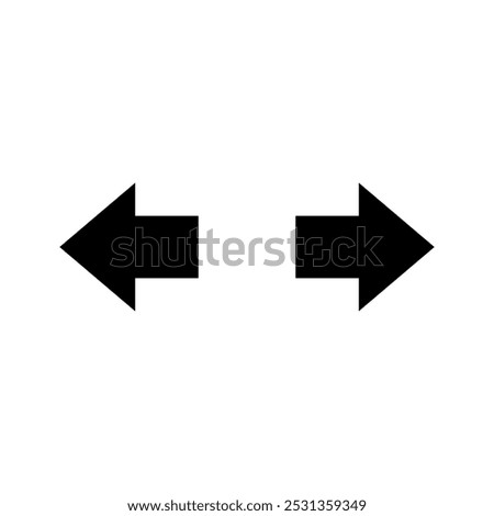 Car Turning Signal Sign. Vector Illustration. 