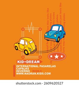Car typography slogan. Vector illustrations for printed t-shirts, screen printing