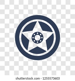 car tyre icon. Trendy car tyre logo concept on transparent background from car parts collection