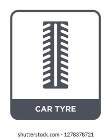 car tyre icon vector on white background, car tyre trendy filled icons from Car parts collection, car tyre vector illustration