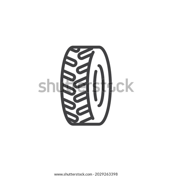 Car tyre line icon. linear style sign for
mobile concept and web design. Car wheel outline vector icon.
Symbol, logo illustration. Vector
graphics