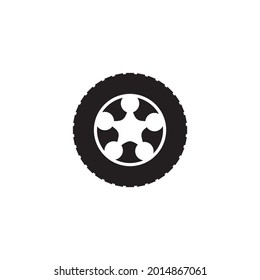 Car tyre logo design vector template