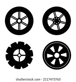 Car tyre vector design illustration isolated on white background