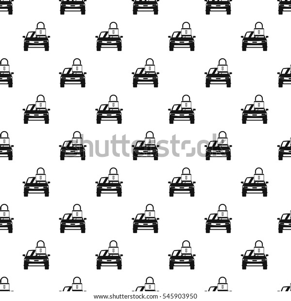 Car is under protection\
pattern. Simple illustration of car is under protection vector\
pattern for web