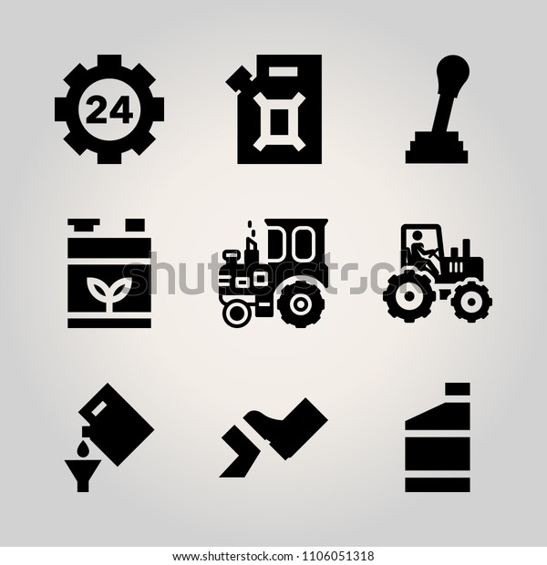 Car Utensils icon set.\
electrical, person, mechanism and business vector illustration for\
web