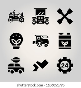 Car Utensils icon set. flat, event, urban and isolated vector illustration for web