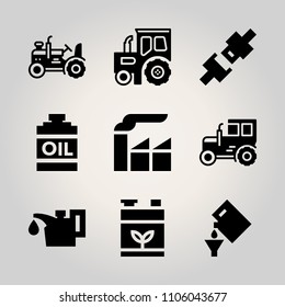 Car Utensils icon set. security, auto, seatbelt and modern vector illustration for web