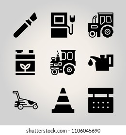 Car Utensils icon set.  vector illustration for web
