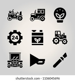 Car Utensils icon set.  vector illustration for web
