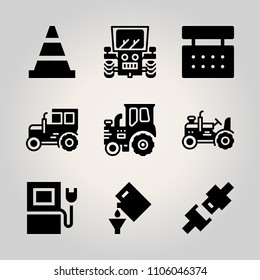 Car Utensils icon set.   vector illustration for web