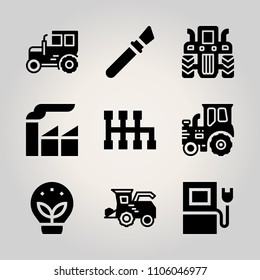 Car Utensils icon set.  vector illustration for web