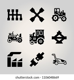 Car Utensils icon set.  vector illustration for web