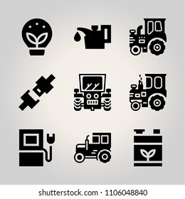 Car Utensils icon set.  vector illustration for web