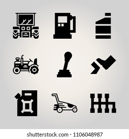 Car Utensils icon set. vector illustration for web