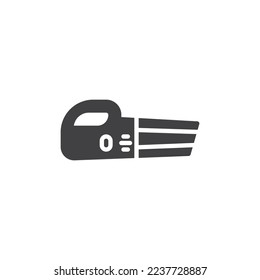 Car vacuum cleaner vector icon. filled flat sign for mobile concept and web design. Portable vacuum cleaner glyph icon. Symbol, logo illustration. Vector graphics