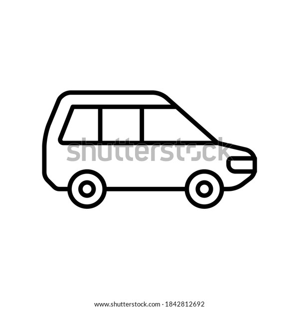 car,\
van, vehicle, transport icon vector\
illustration