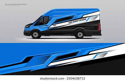 Coche van wrap livery diseño eps 10 archivo imprimible eps 10 archivo imprimible a continuación