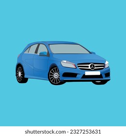Car vector (1vector) on ping background.