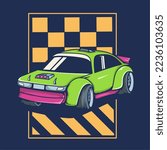 car vector in cartoon style great for logos, posters, apparel,