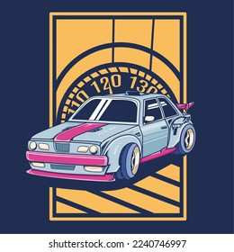 car vector in cartoon style great for logos, posters, apparel,