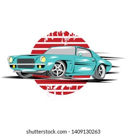 Car Vector. Driving Car. Transpotation