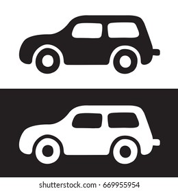 Car vector flat icon. Vector illustration.