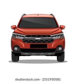 car vector, car front view vector and illustration