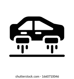 car vector glyph color icon 
