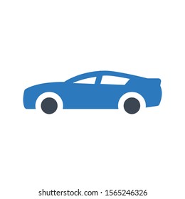 car vector glyph colour icon