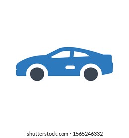 car vector glyph colour icon