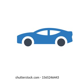car vector glyph colour icon