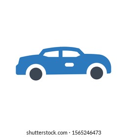 car vector glyph colour icon