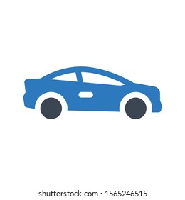 car vector glyph colour icon