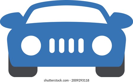 car vector glyph colour icon
