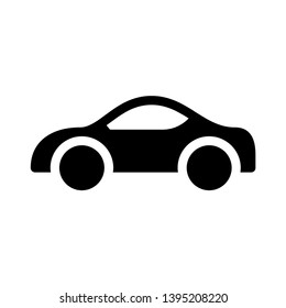 car vector glyph flat icon