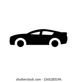 car vector glyph flat icon 