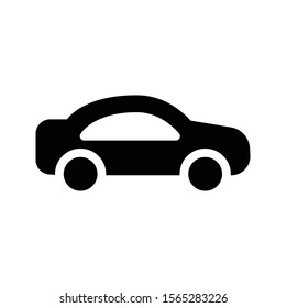 car vector glyph flat icon 