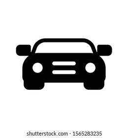 car vector glyph flat icon 