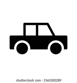car vector glyph flat icon 