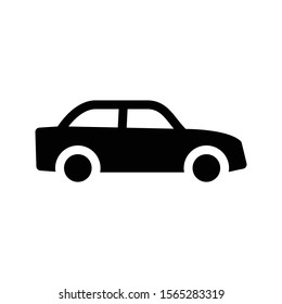 car vector glyph flat icon 